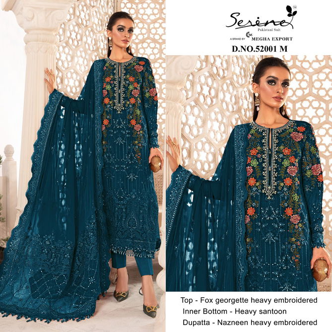 Serine 52001 L To O Fancy Wholesale Pakistani Suits Catalog
